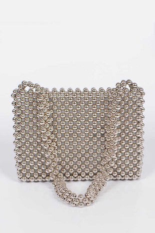 Metallic Pearl Iconic Clutch Bag